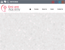 Tablet Screenshot of eminentacademy.com